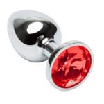 Plug Anal em Aço Tamanho G com Pedra Decorativa