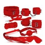 Kit Bondage Premium com 7 Peças Forradas em Pelúcia