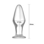 Plug Anal Lovetoy Glass Romance Sexy Import - Imagem 3